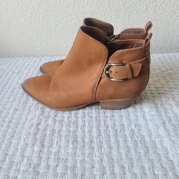 Sam Edelman Neena Leather Point-Toe Ankle Boots Women's Size 8 - Picture 1 of 12